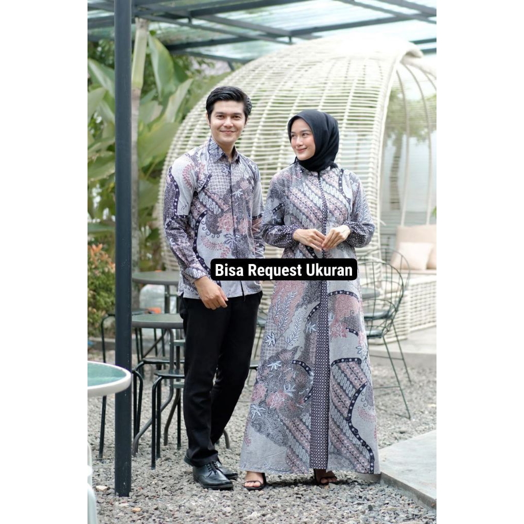 BAJU SERAGAM BATIK COUPLE GAMIS PASANGAN SARIMBIT KELUARGA CUSTOM ANAK BALITA REMAJA CEWEK COWOK / A