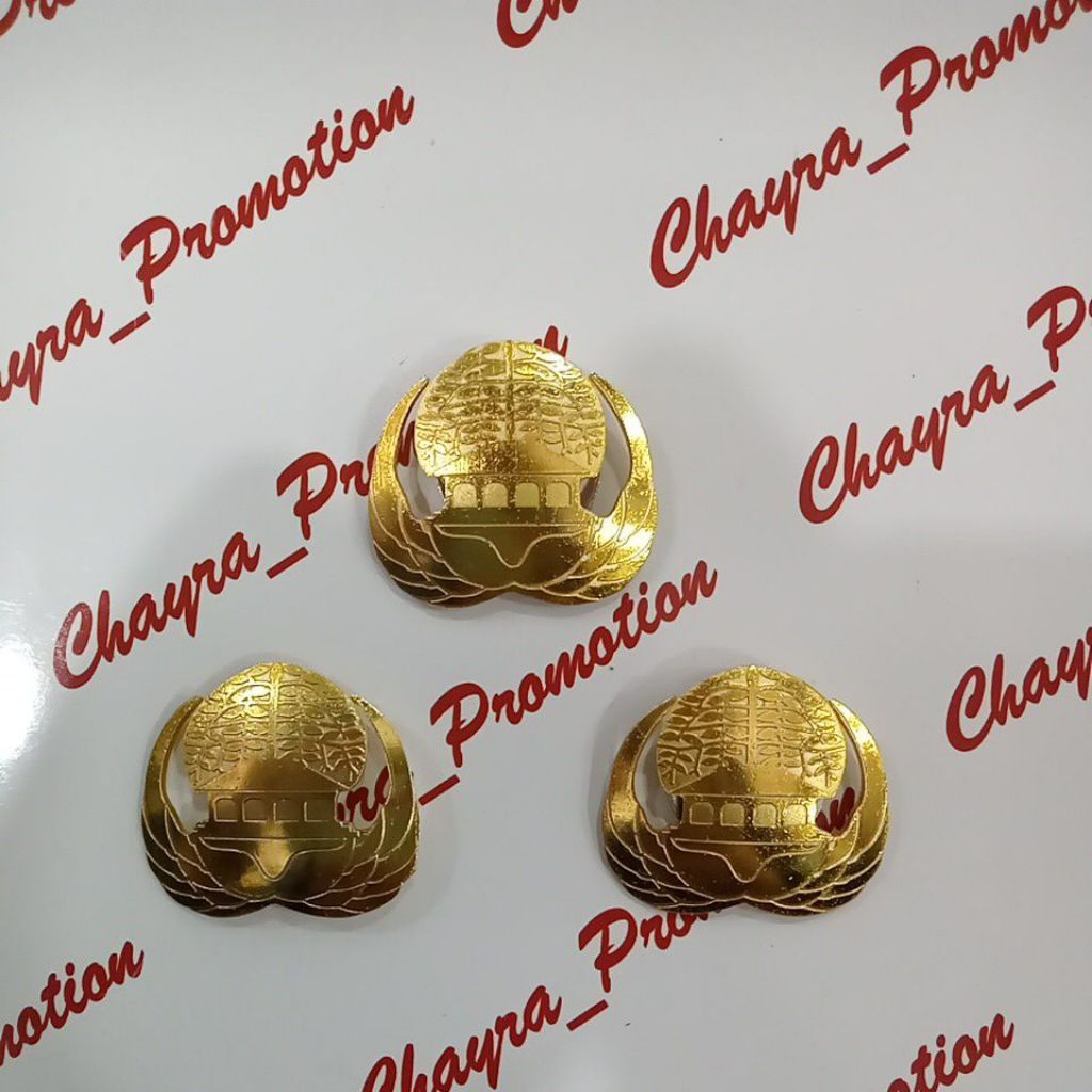 Pin korpri Kuningan asli gold magnet& peniti