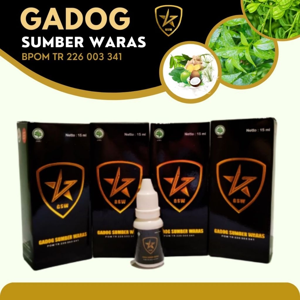Jamu Tetes GSW Gadog Sumber Waras 15 ml - Membantu Meringankan Gangguan Lambung