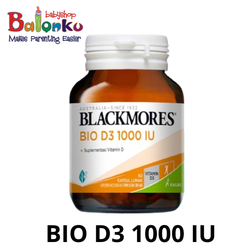 Blackmores Bio D3 1000 IU BPOM Kalbe 30 Tablet / Vitamin D3