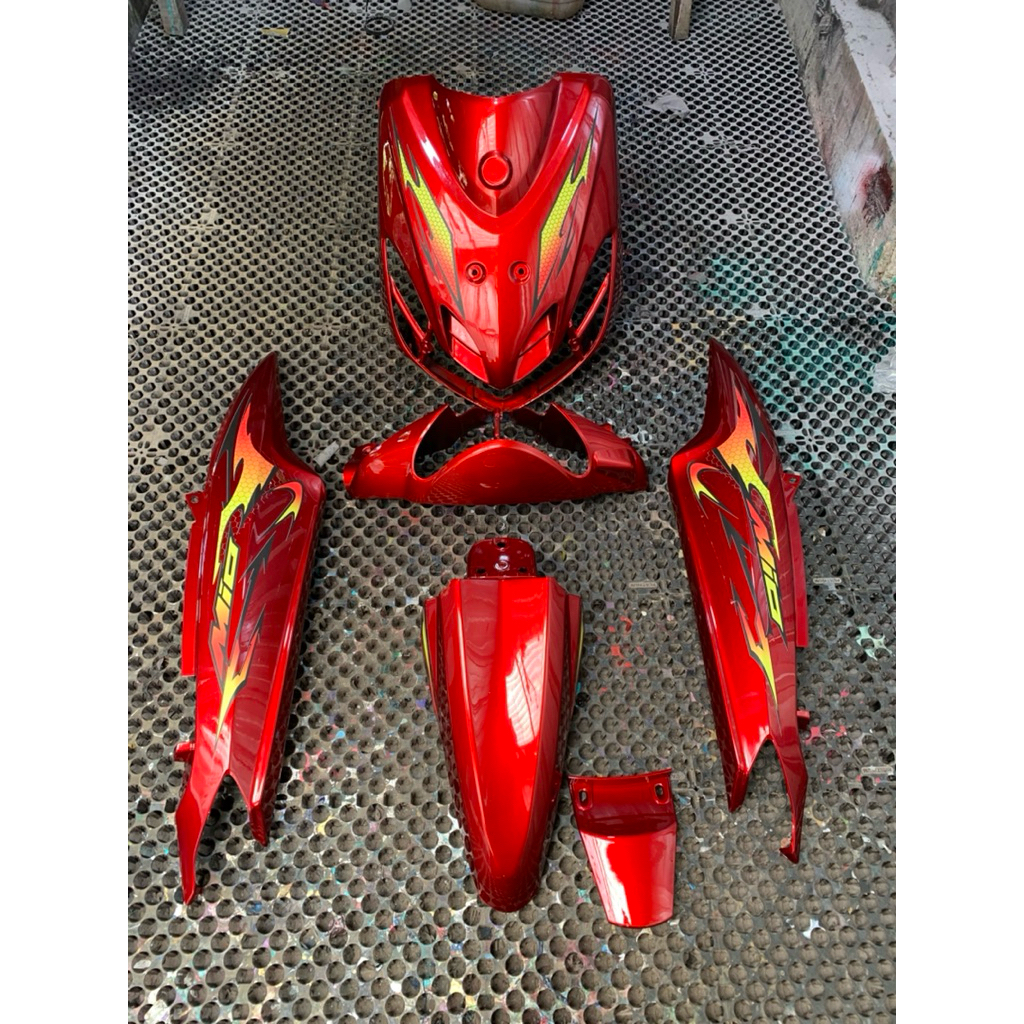 Cover Full Body Halus Mio Smile Merah Candy plus stripping