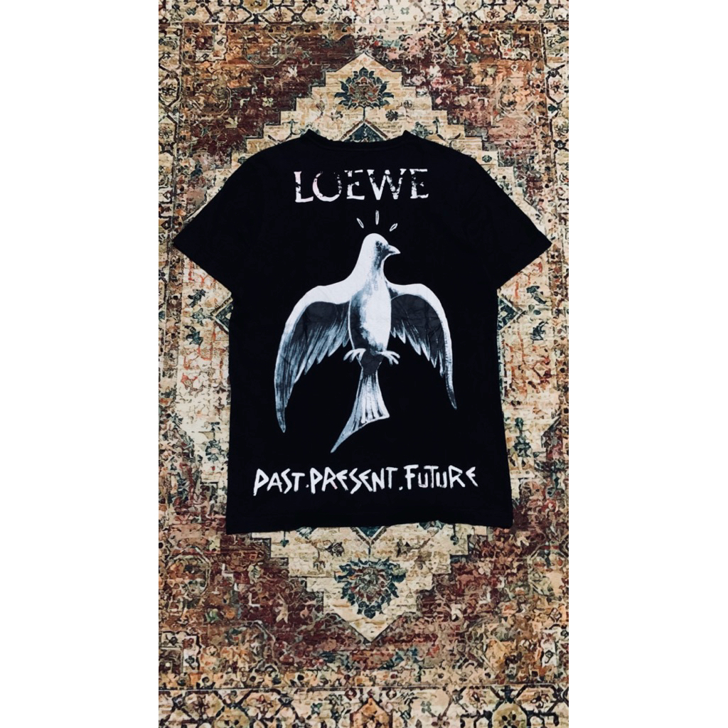 Tshirt Loewe Past Present Future Black