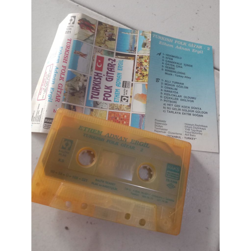 Kaset Pita Turkish Folk Gitar 2 Ethem Adnan Ergil