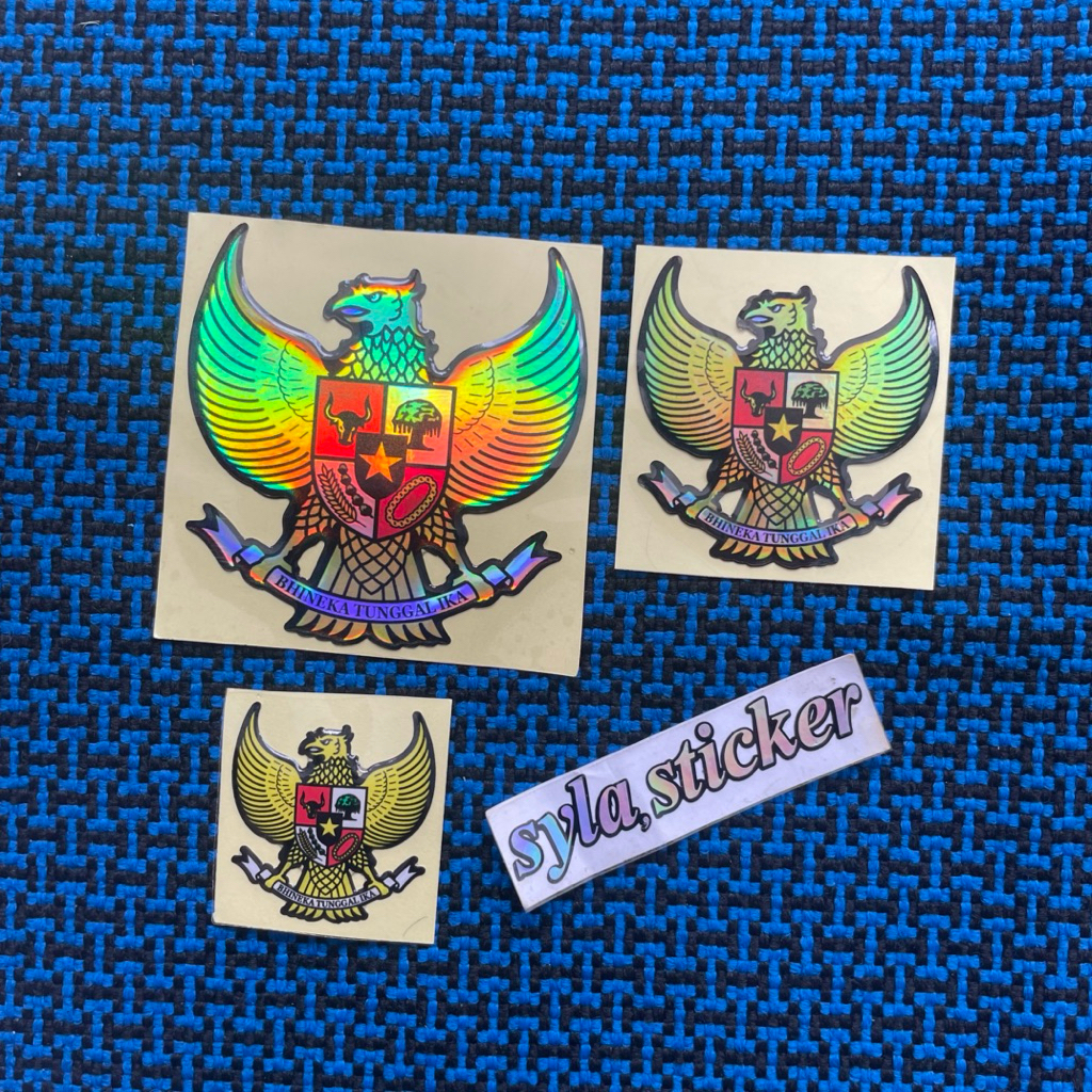 Sticker Emblem Garuda Timbul 3D