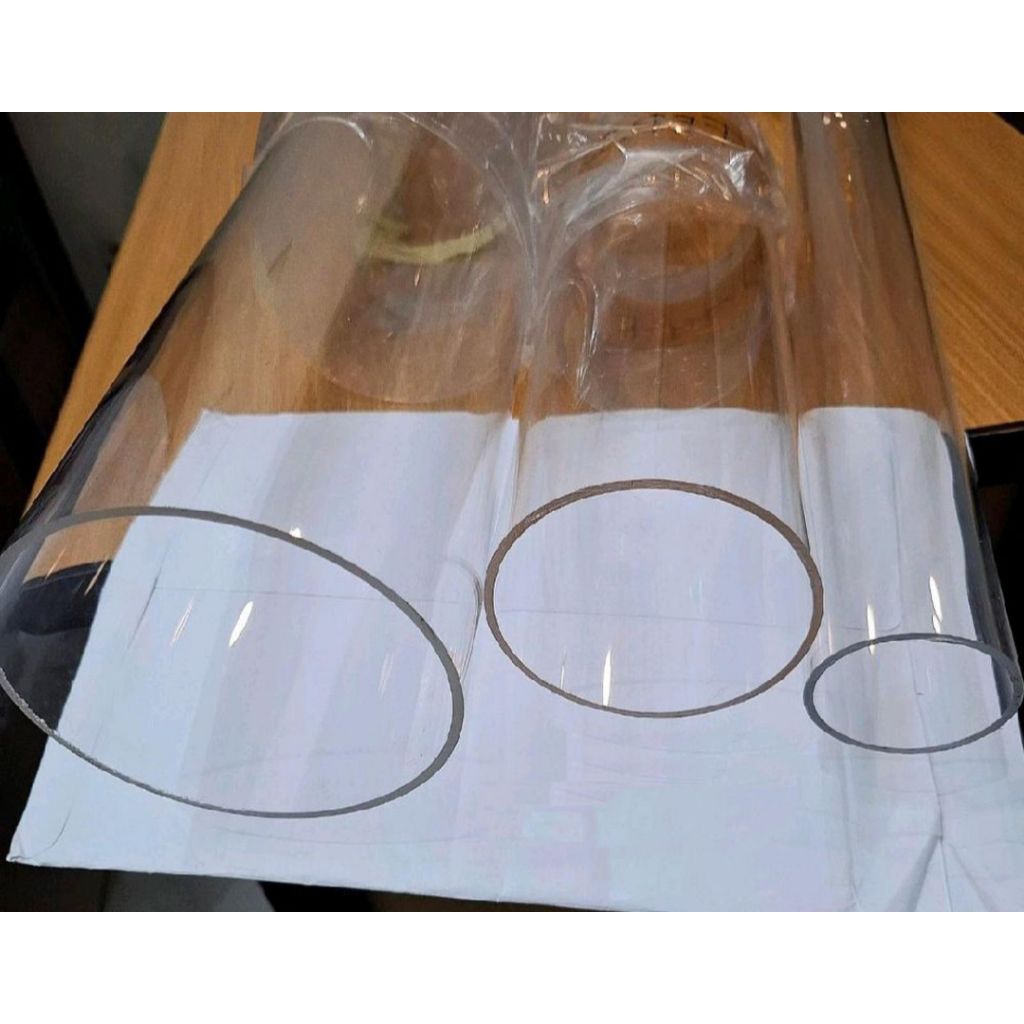 pipa akrilik bening 3" inch/pipa acrylic bening