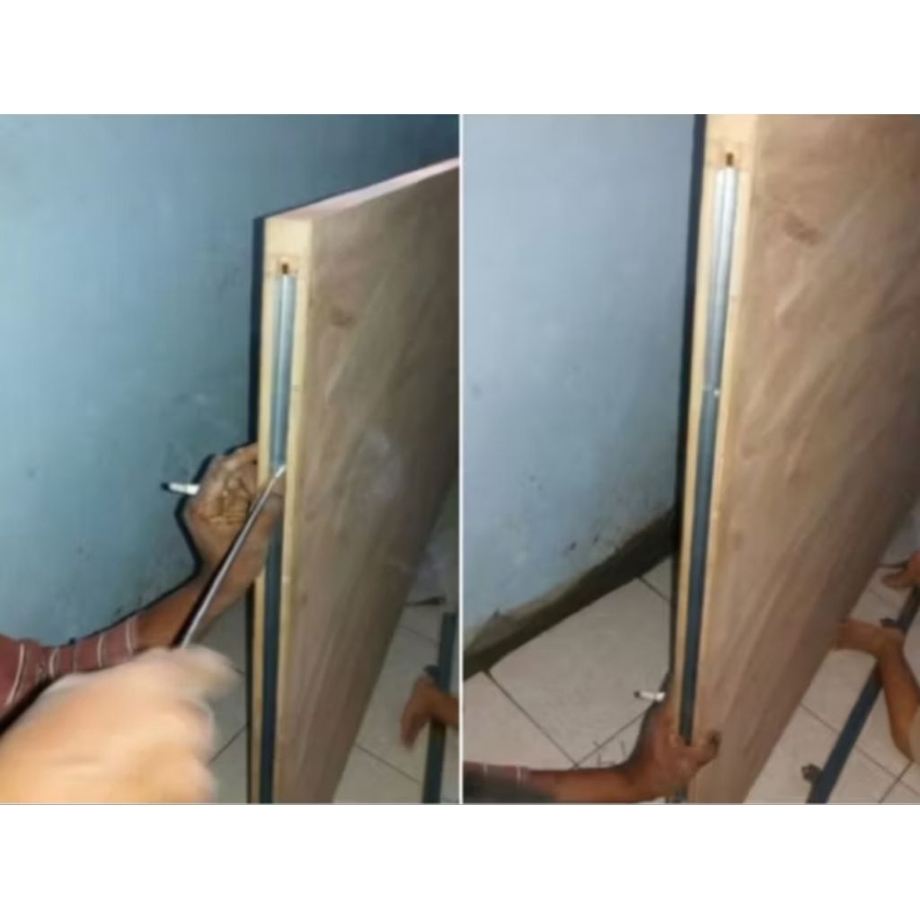 LUBANG REL BAWAH PINTU SLIDING