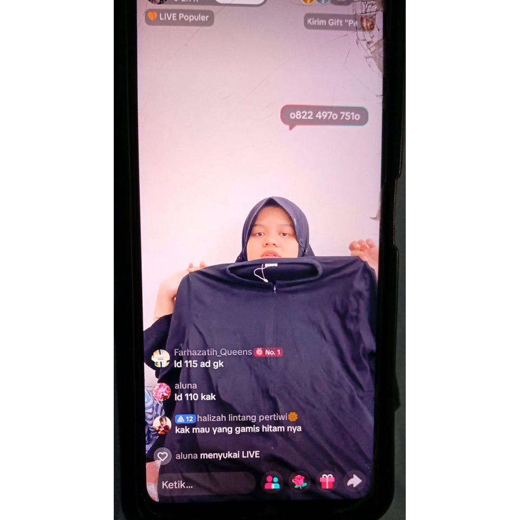 gamis hitam preloved