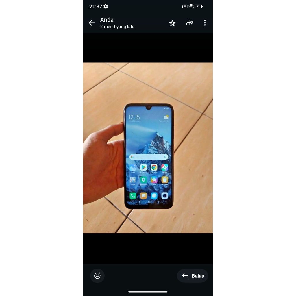 Redmi Note 7 3GB 32GB Hitam Batang