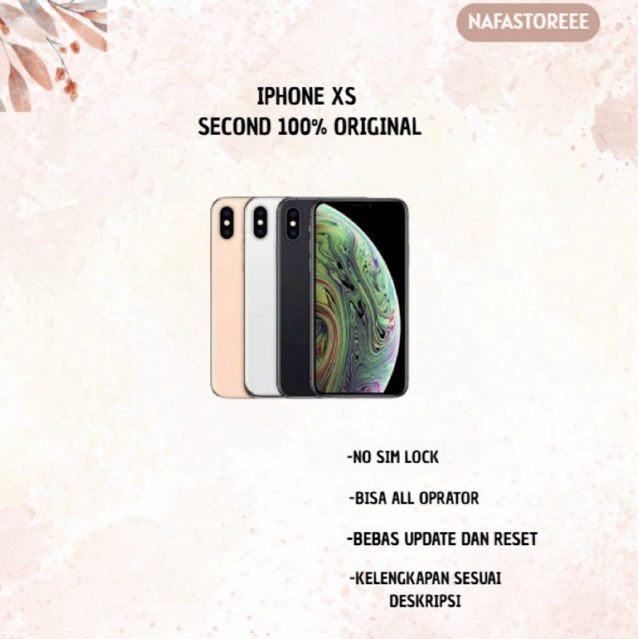 IP Xs 64GB/256GB Fullset Second Like New 100% Original Ex Internasional