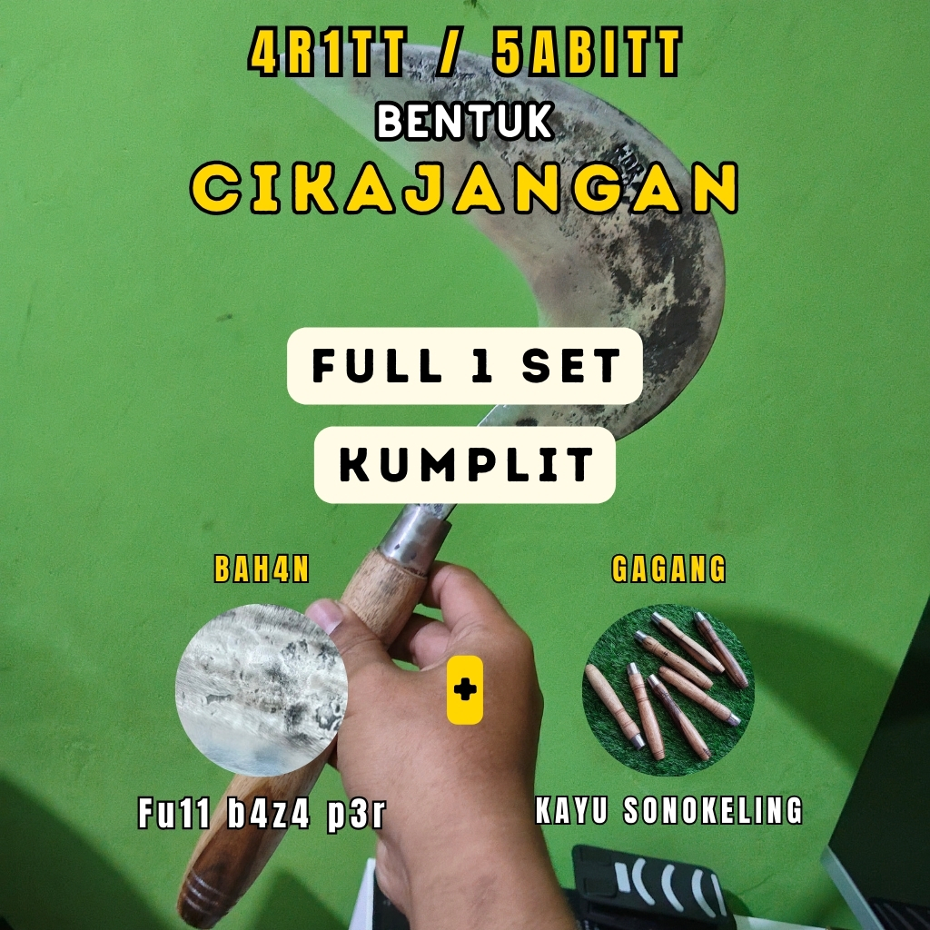 [ Sabit Arit Baja Premium ] Gagang Kayu Sonokeling Murah
