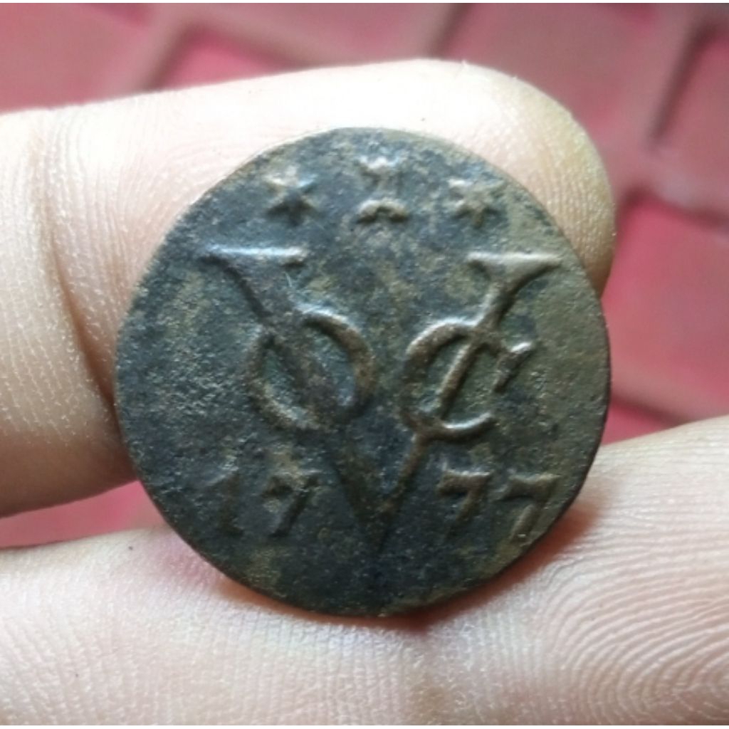 Koin VOC 1 Duit Zeeland 1777 Rare