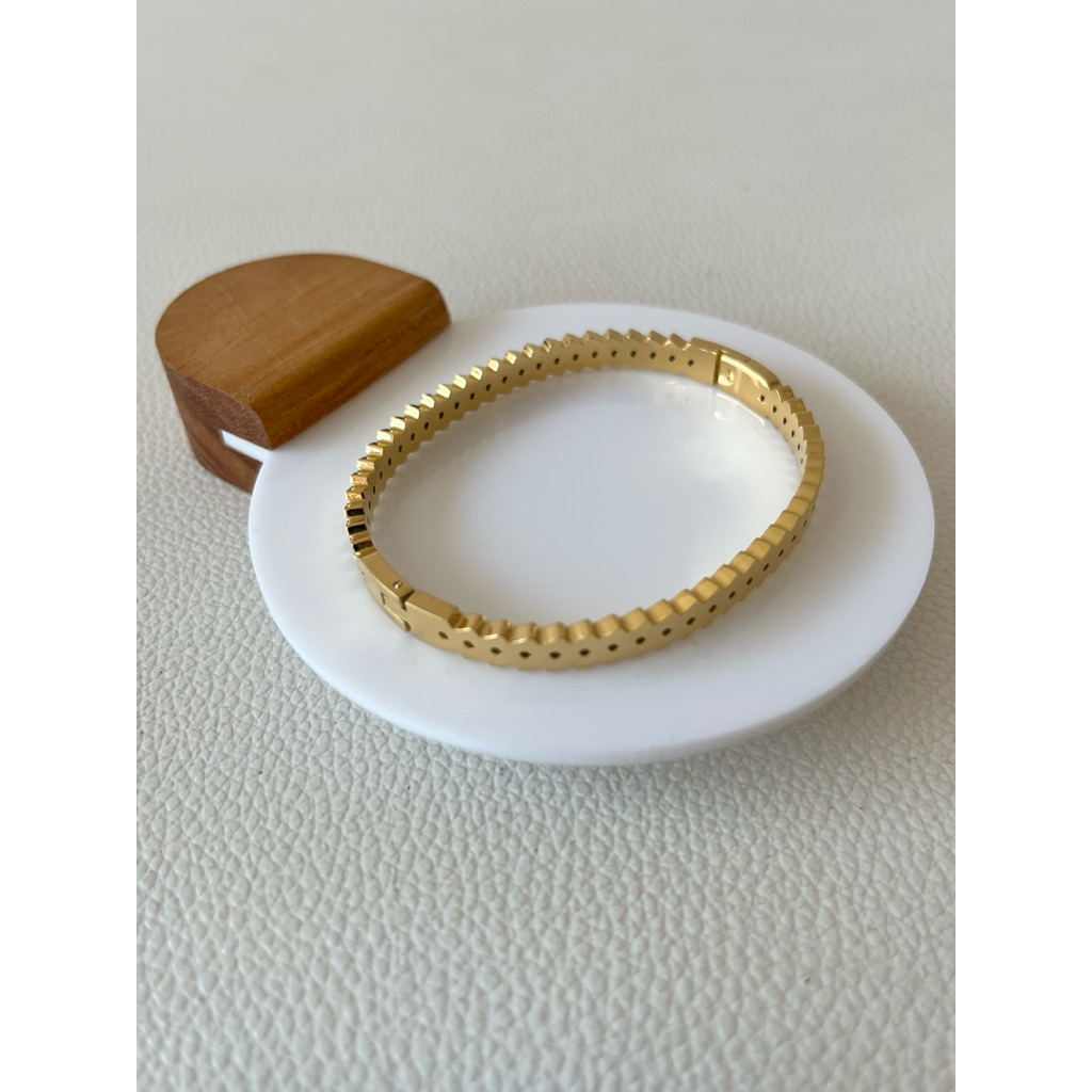 Gelang Bangle Wanita Titanium Anti Karat Bangle Titanium