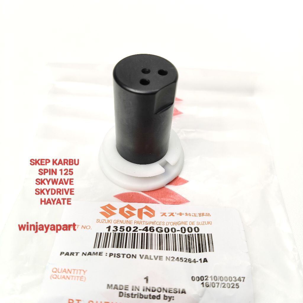 SKEP VACUM KARBU SKYWAVE SKYDRIVE HAYATE SPIN 13502-46G00-000 ORIGINAL SGP SUZUKI GENUINE PARTS