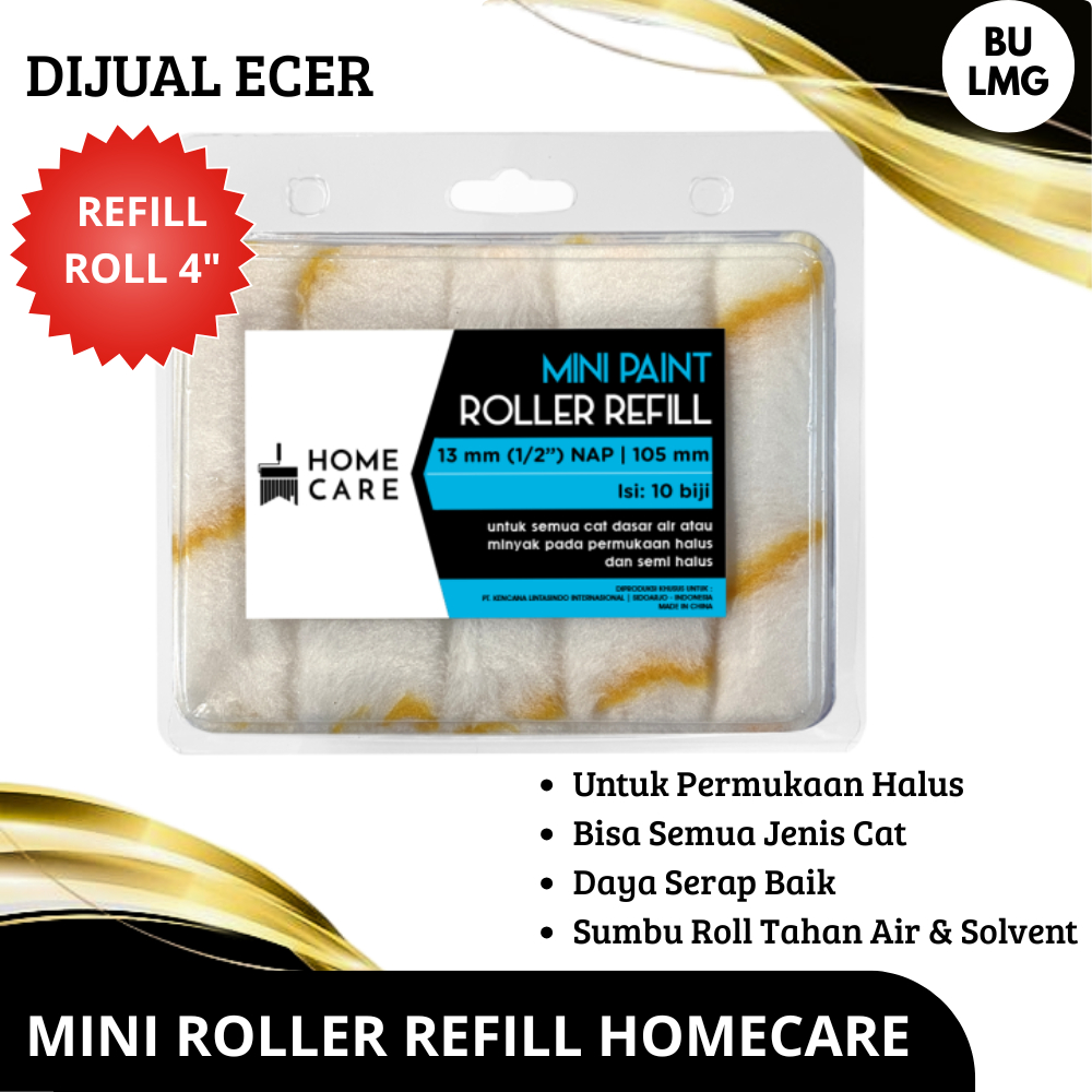 Kuas Cat Tembok || Kuas Roll Cat Tembok [Refil Roll Homecare]