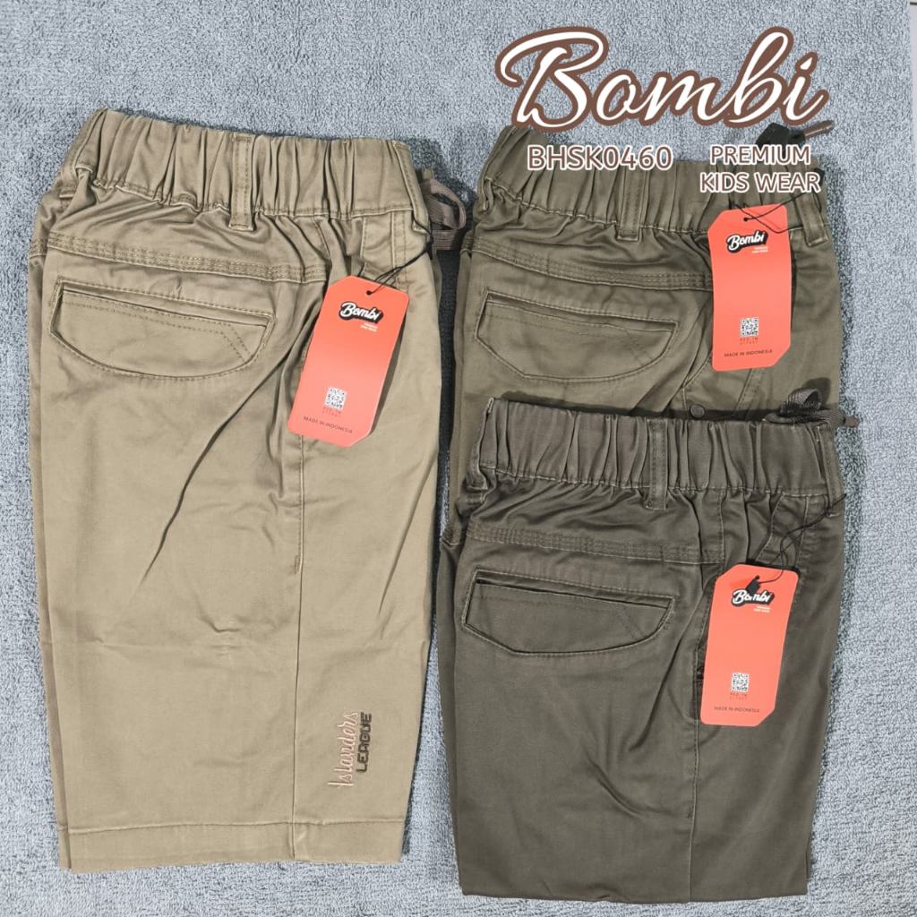 Bombi - Celana Pendek Chino Anak Laki-laki 6th - 17th BHSK0460 // Celana Pendek Chino Anak Laki-Laki