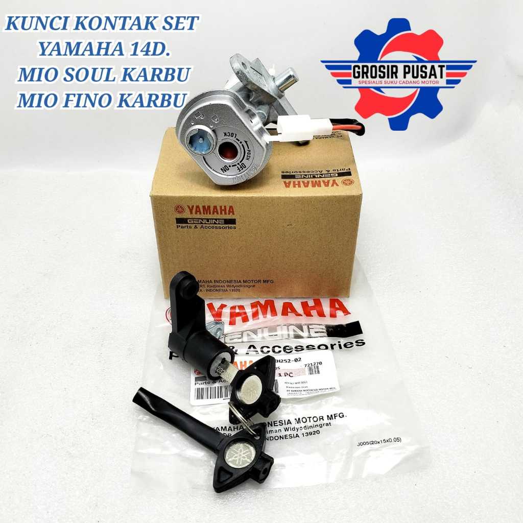 KUNCI KONTAK SET MOTOR MIO SOUL KARBU KONCI KONTAK YAMAHA 14D MIO SOUL KARBU FINO KARBU KONTAK FINO