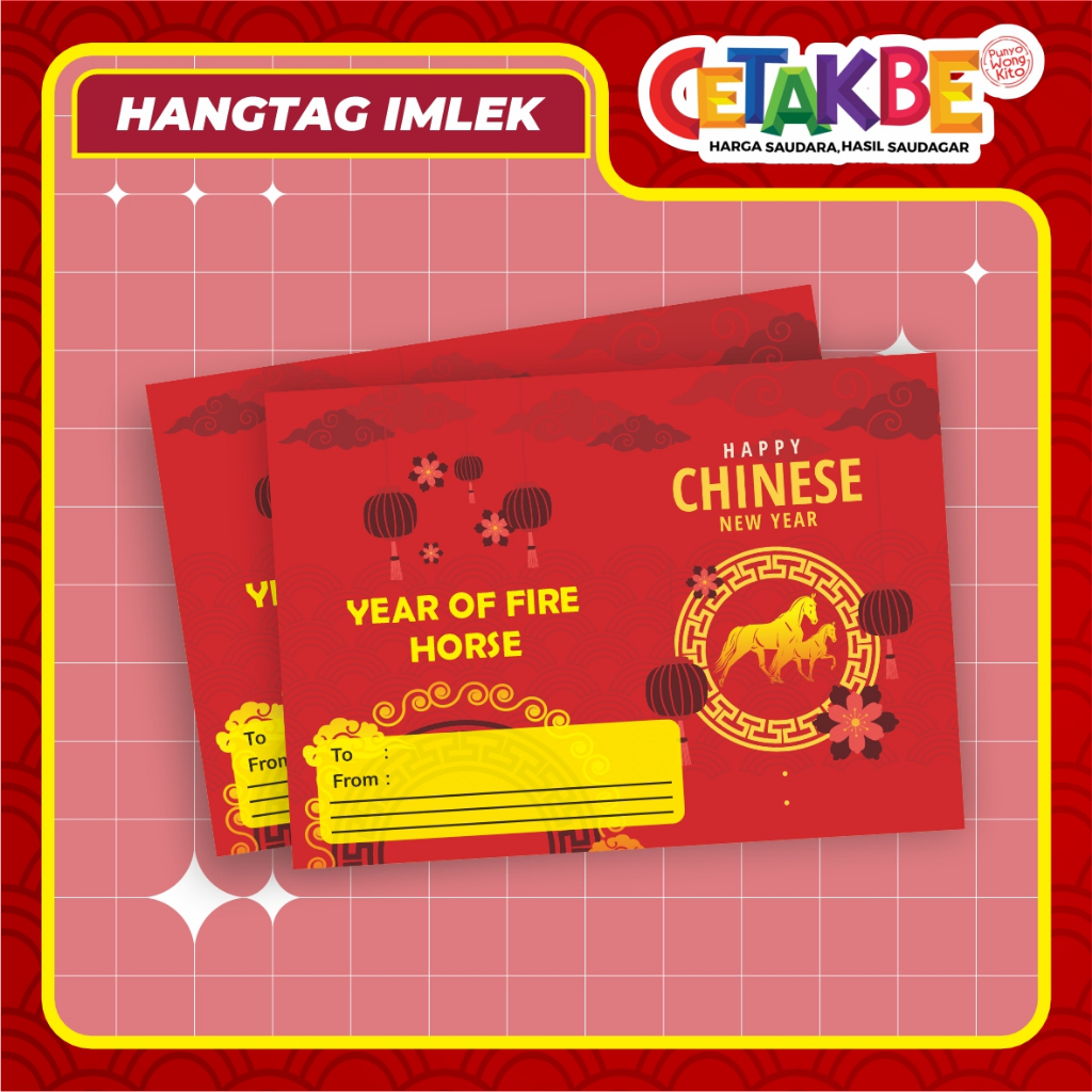 KARTU UCAPAN IMLEK / TAHUN BARU CHINESE / KARTU IMLEK/ KARTU UCAPAN / KARTU HAMPERS IMLEK