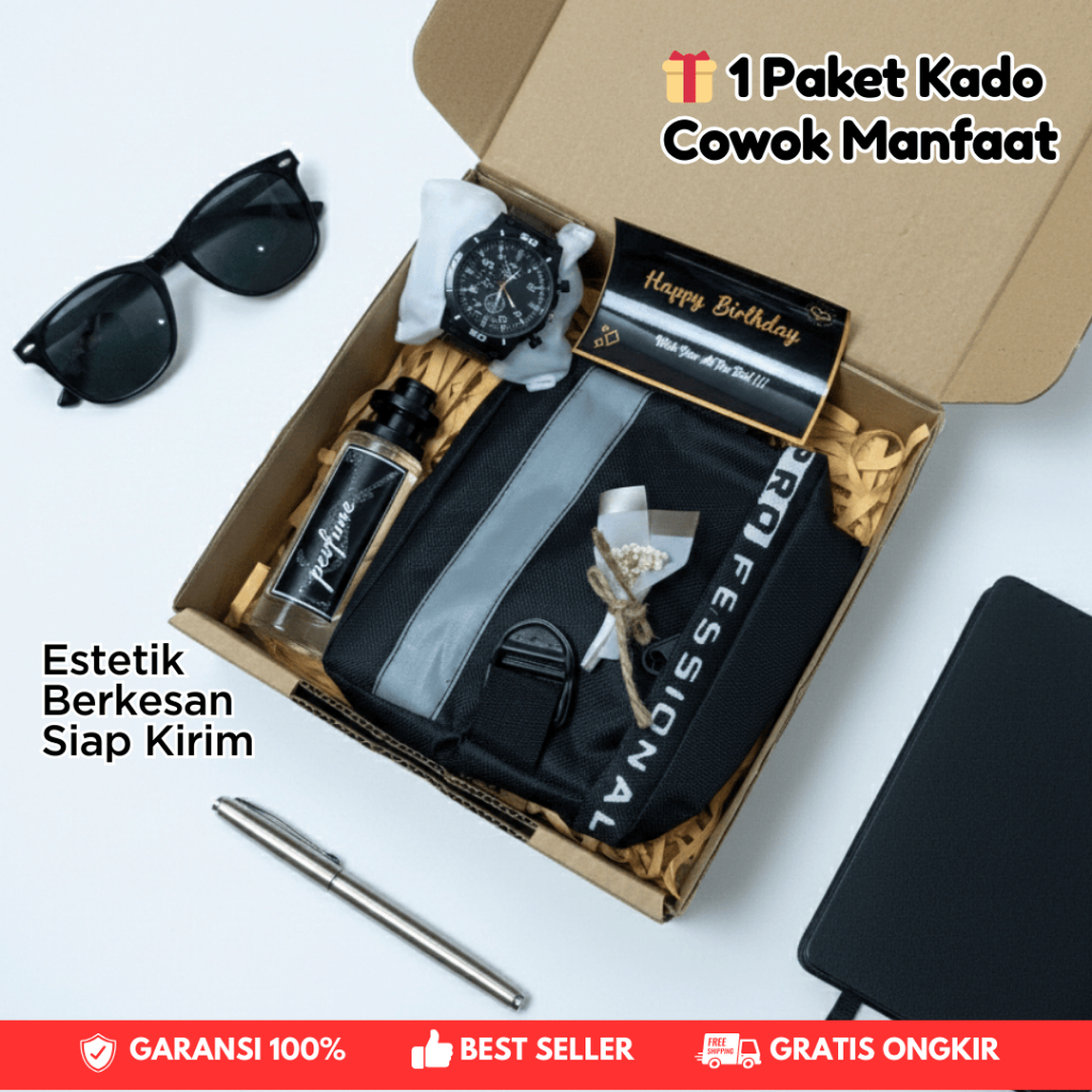 Hampers Cowok Murah | Kado Buat Cowok  1 Box | Kado Ulang Tahun Cowok | Hampers Ulang Tahun | Kado U