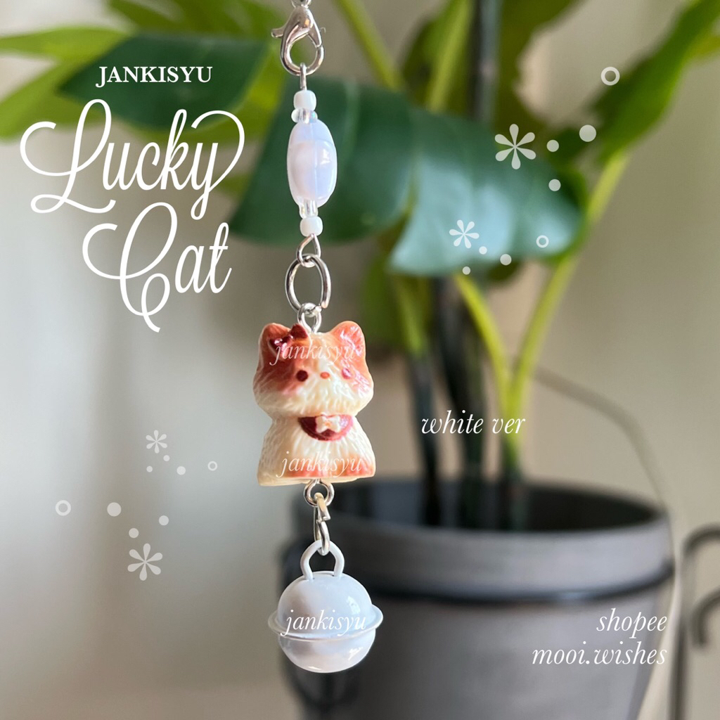 Lucky Cat Kucing Phone Strap Gantungan Hp Handphone