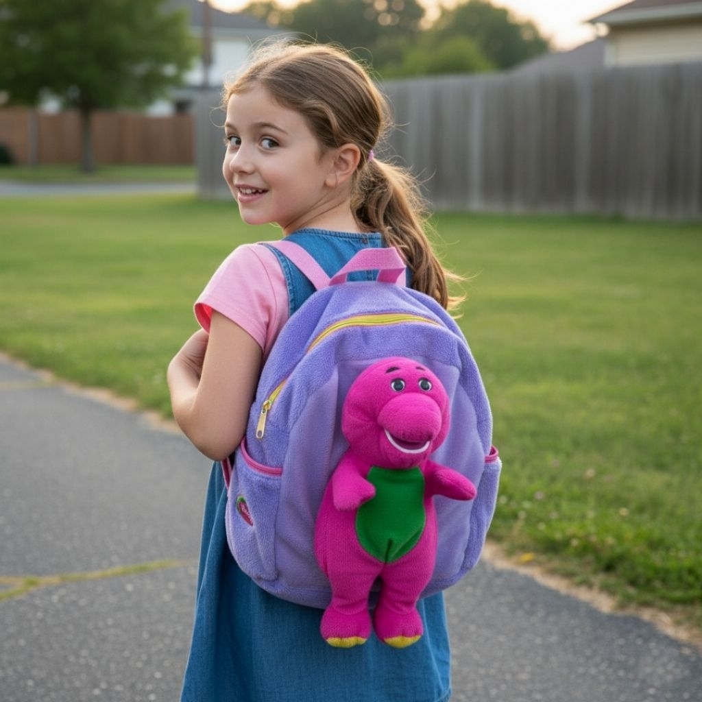 Tas Ransel Anak Barney lmprot U.S.A Original