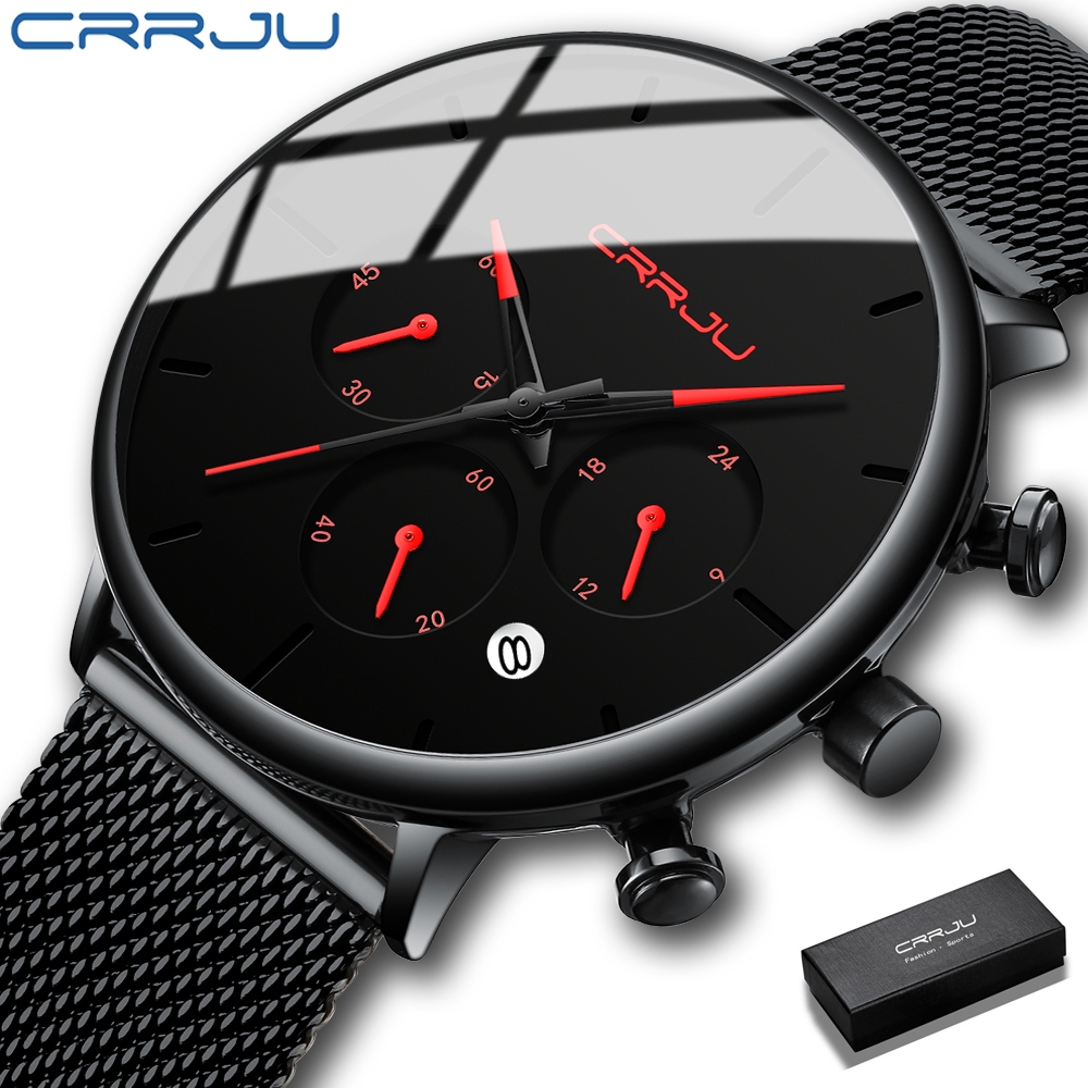 CRRJU Jam Tangan Pria