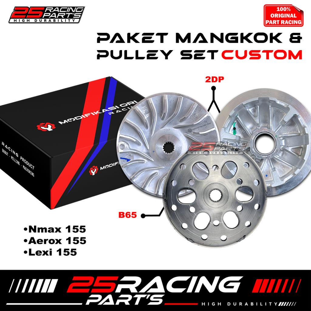 MANGKOK PULLEY NMAX 155 Upgrade CVT Custom Aerox 155 Kirian CVT ORI - NMAX