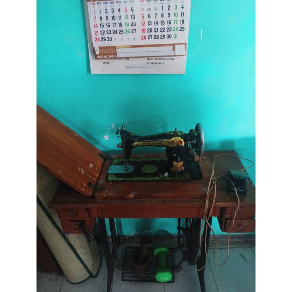 Mesin Jahit Butterfly Klasik Original Bekas – Lengkap Meja & Dinamo