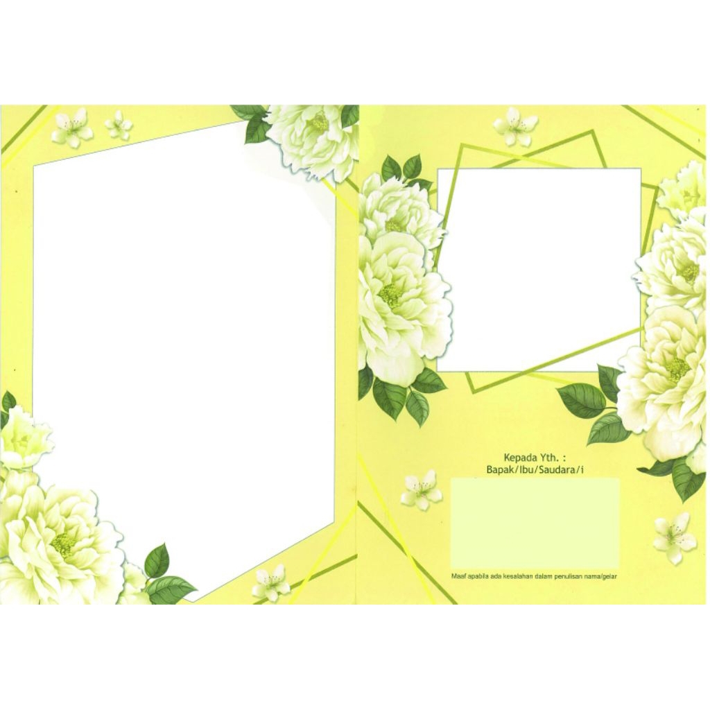 undangan ERBA 2202 kosongan isi 100