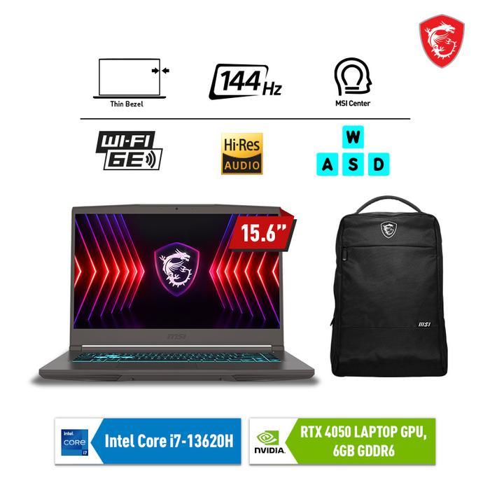 Laptop Gaming MSI Thin 15 B13VE - Core i7 13620H RTX 4050 16GB 512GB
