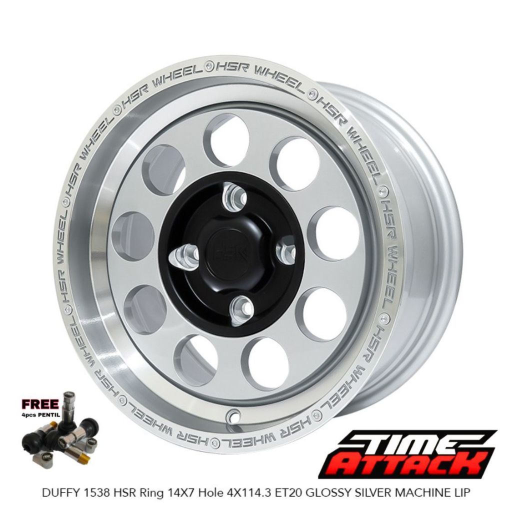 Velg Mobil Carry Ring 14 HSR WHEEL Tipe Duffy Velg Hsr R14