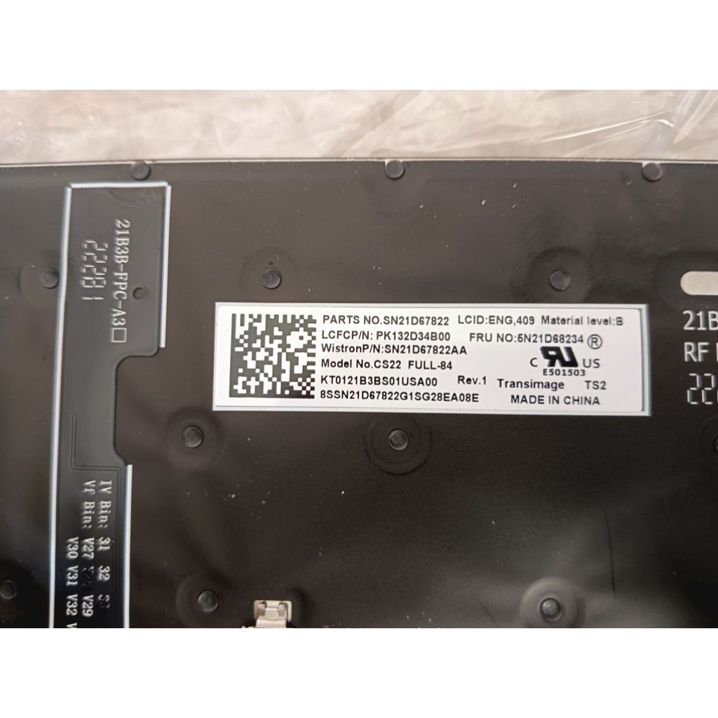 Keyboard ThinkPad T14 Gen 3, P14s Gen 3, L14 Gen 3/4