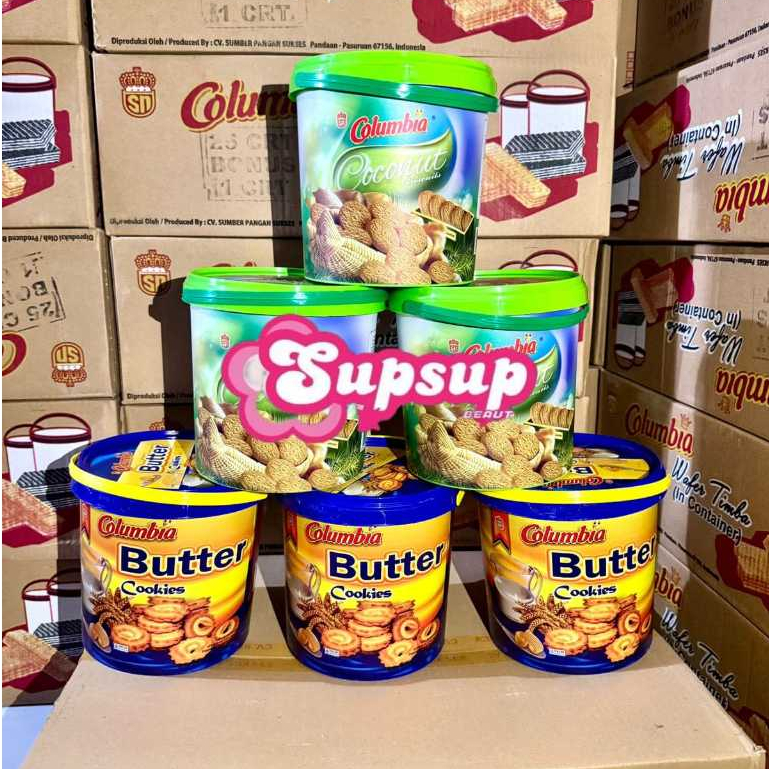 { Dus / 6 Jar } COLUMBIA BISCUIT / COLUMBIA BISKUIT TIMBA SEGI | KUE LEBARAN | BISKUIT ENAK MURAH | 