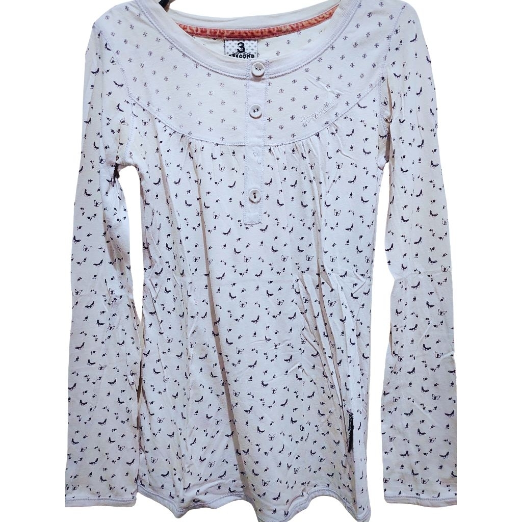 Kaos Three Second Original lengan panjang