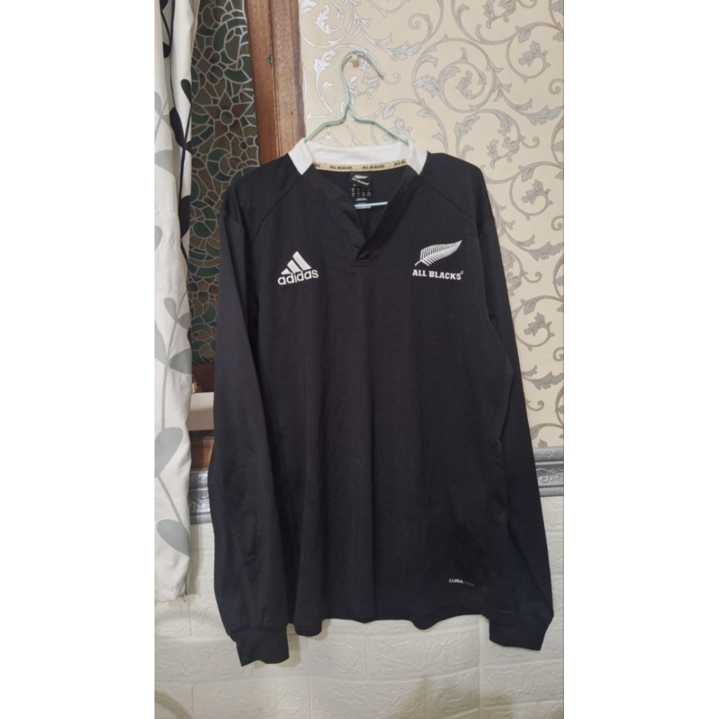 Jersey Original Rugby Maori All Blacks Size XL Mulus