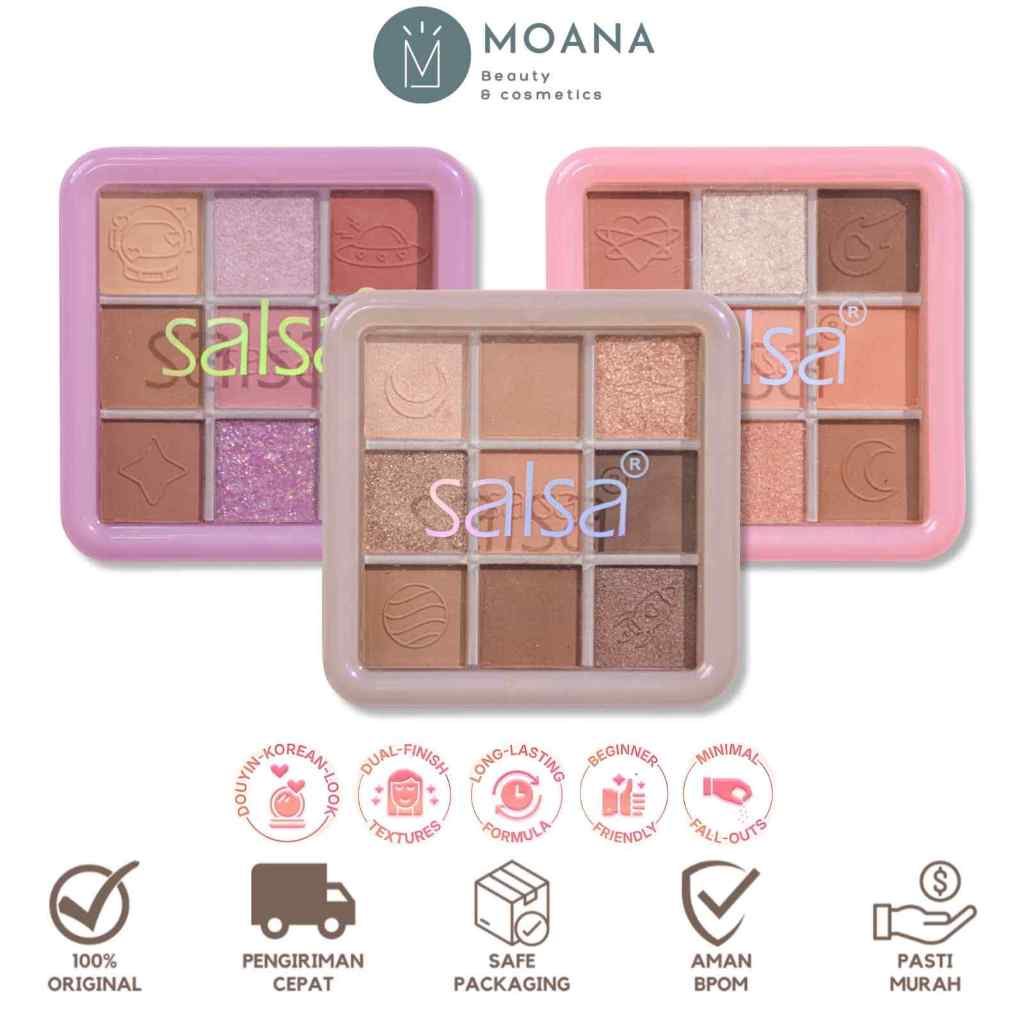 Salsa Galaxy Eyeshadow – Palette Eyeshadow | Make Up Douyin Korea | MakeUp | Perona Mata | Pewarna M