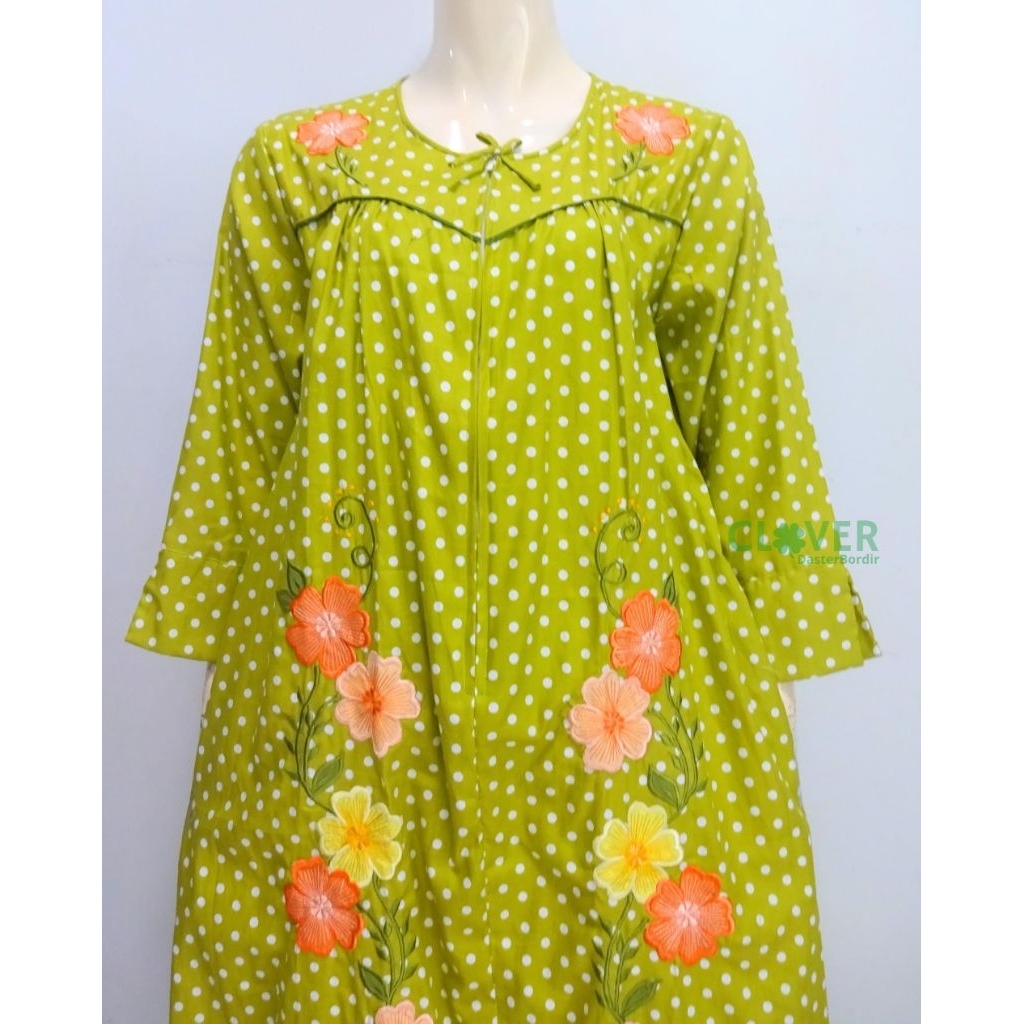 Longdress katun Jepang Tokai - longdress bordir- gamis katun Jepang bordir - lpj 2