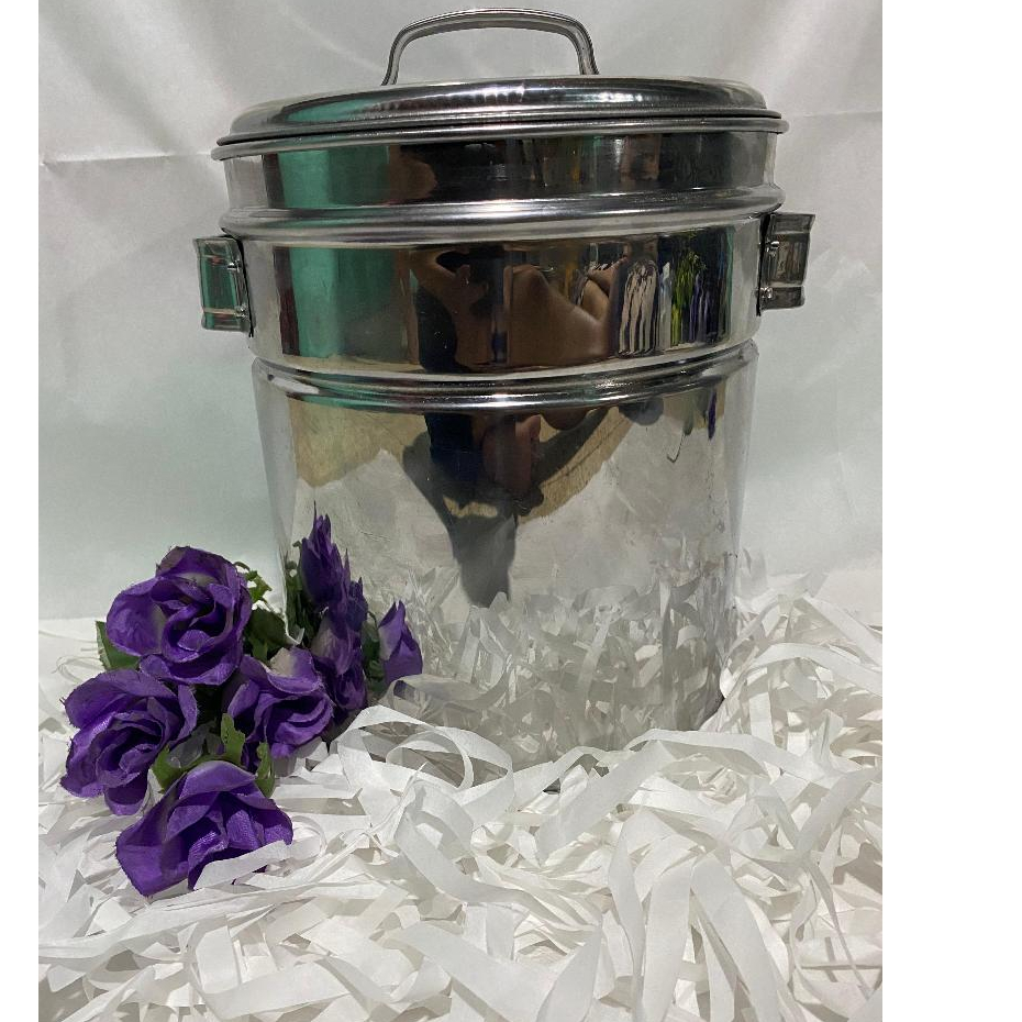 Dandang bakso mini tutup stainlees ukuran 20|22|24|26cm free bumbu bakso