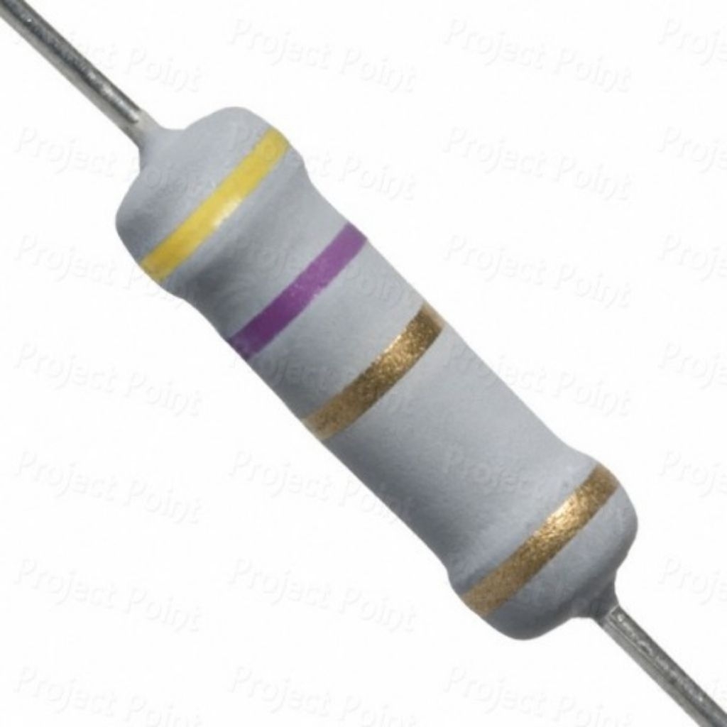 RESISTOR  4,7 OHM  1WATT