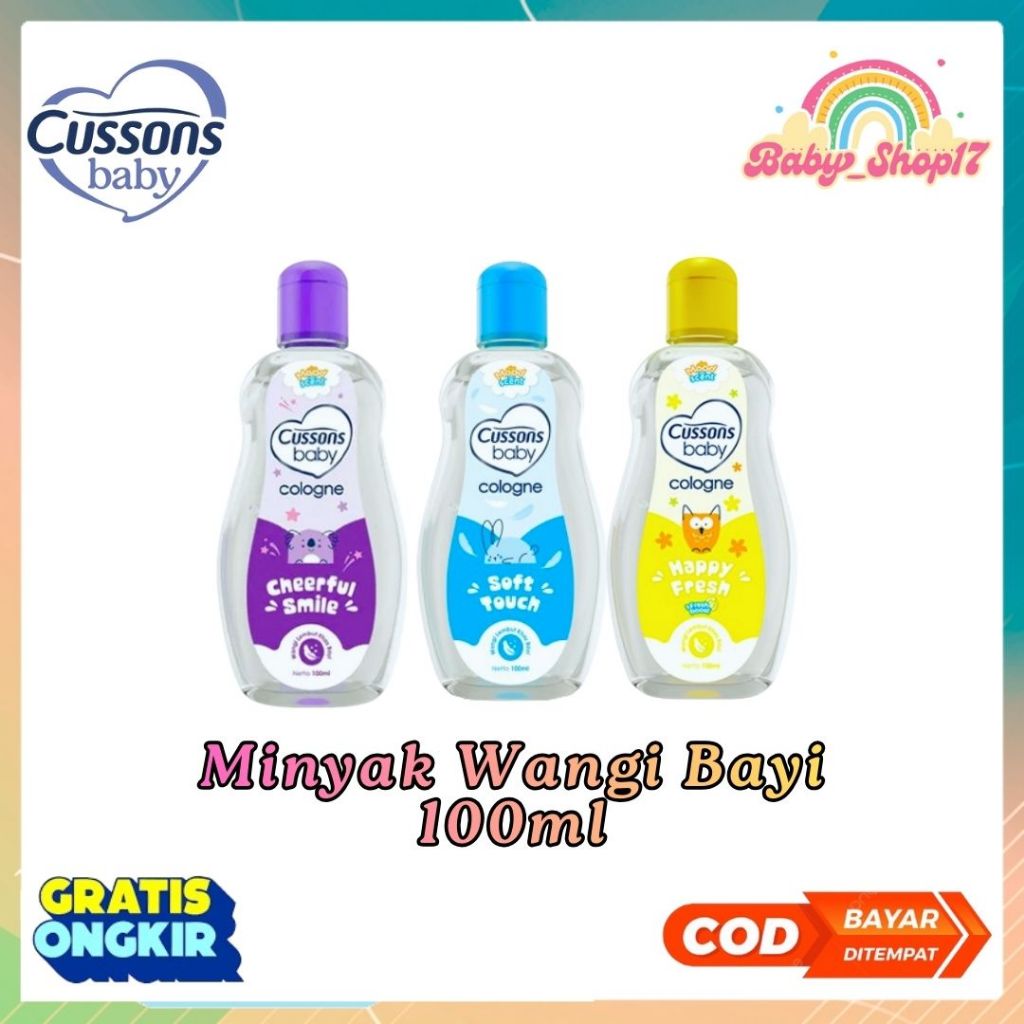 Cussons Baby Cologne 100ml Minyak Wangi Anak Kecil Harum Menyegarkan