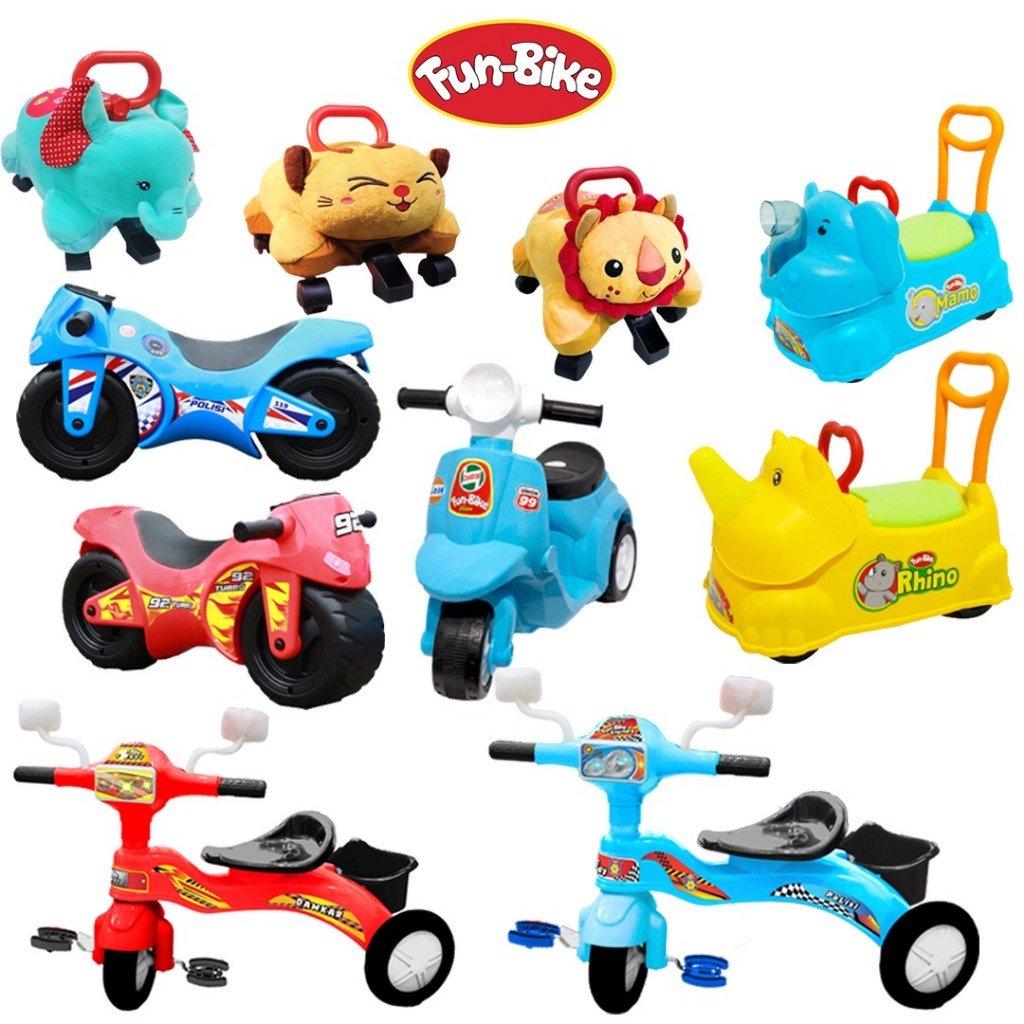 Funbike Ride On Anak SNI Mainan Motor-Motoran Sepeda Tunggang Motor Anak Bisa Dinaiki Kado Hadiah Mo