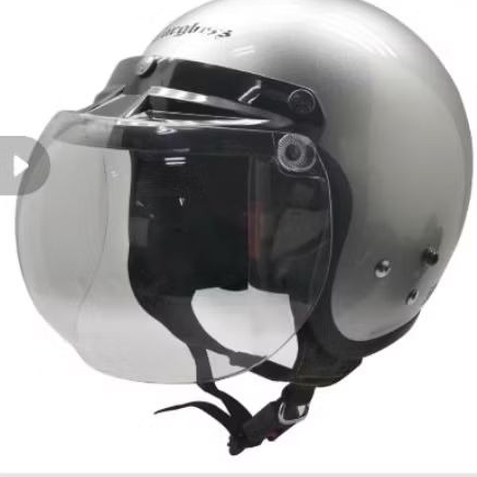 Helm Cargloss Grey Glossy Kaca Cembung