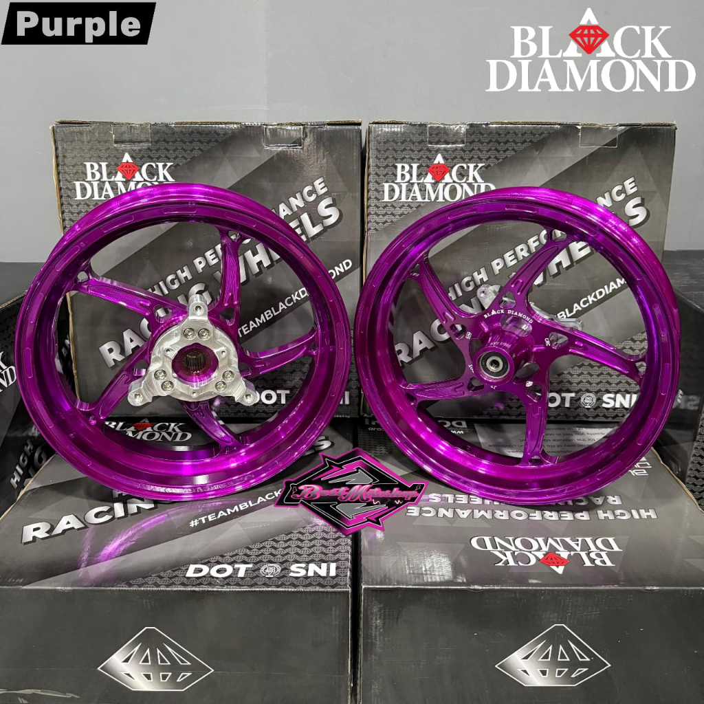 Velg Racing Black Diamond Series Cnc Wheels BD 553  Nmax New Nmax Turbo/ Neo Original Black Diamond