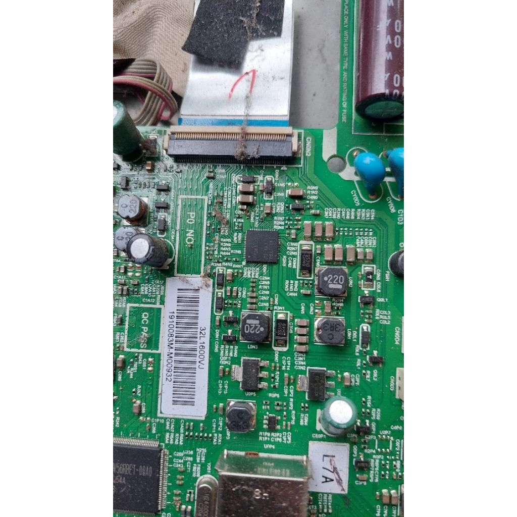 mesin tv led Toshiba 32 in