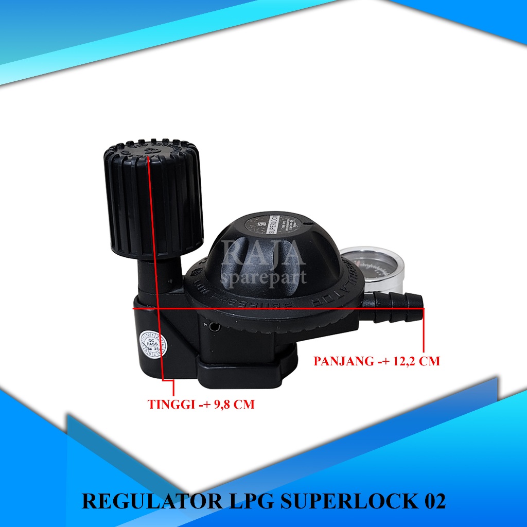 REGULATOR METER / REGULATOR GAS LPG SUPERLOCK 02 RLS2