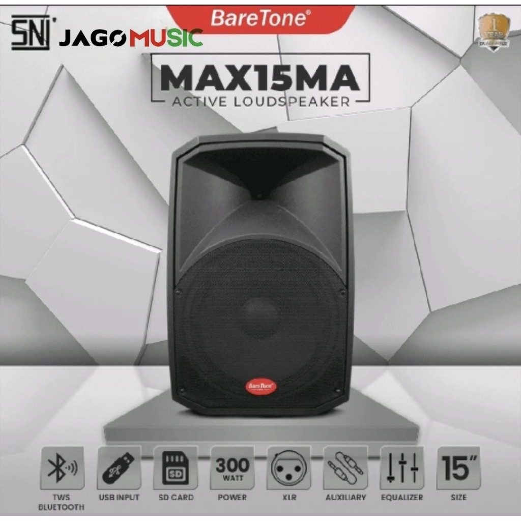 Baretone Speaker Aktif MAX15MA 15inch Speaker Baretone MAX 15 MA 1set