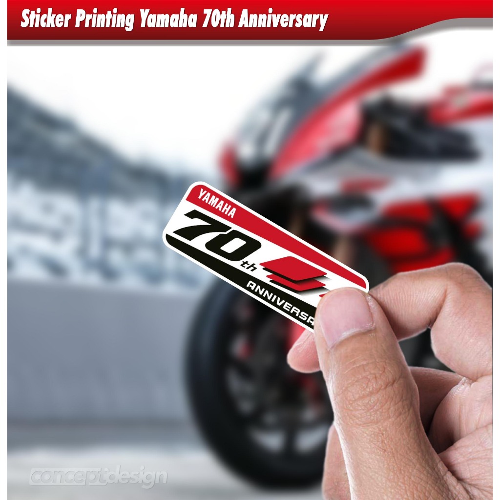 Sticker Printing Yamaha 70th Anniversary
