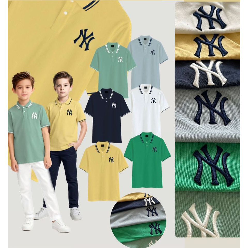 Tshirt mlb & T0mMY ANAK 4t -14t BAHAN LACOS  PREMIUM
