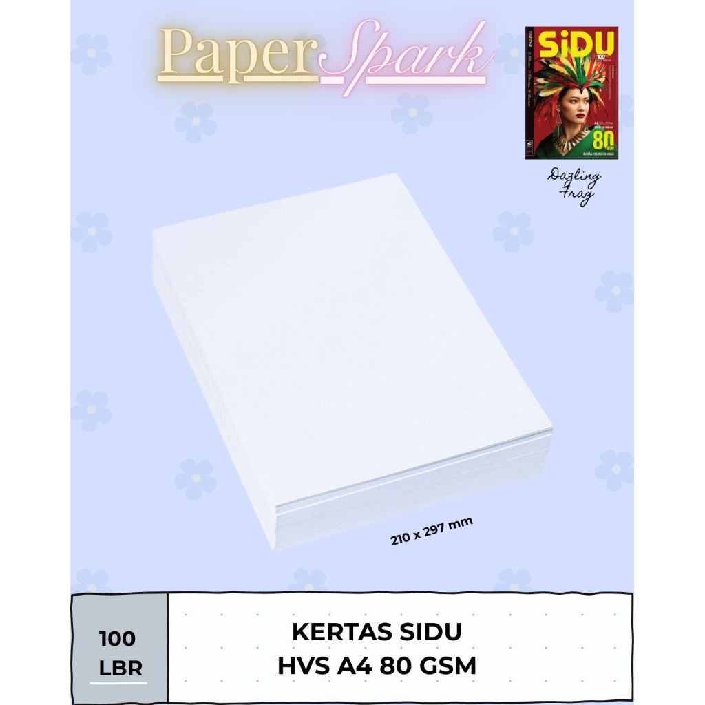 Kertas HVS A4 SIDU 100 Lembar