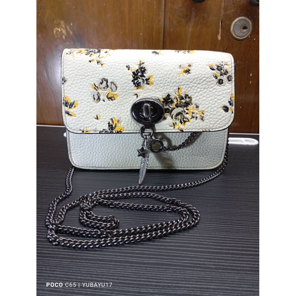 Sling bag COACH 59491 Bowery kulit asli