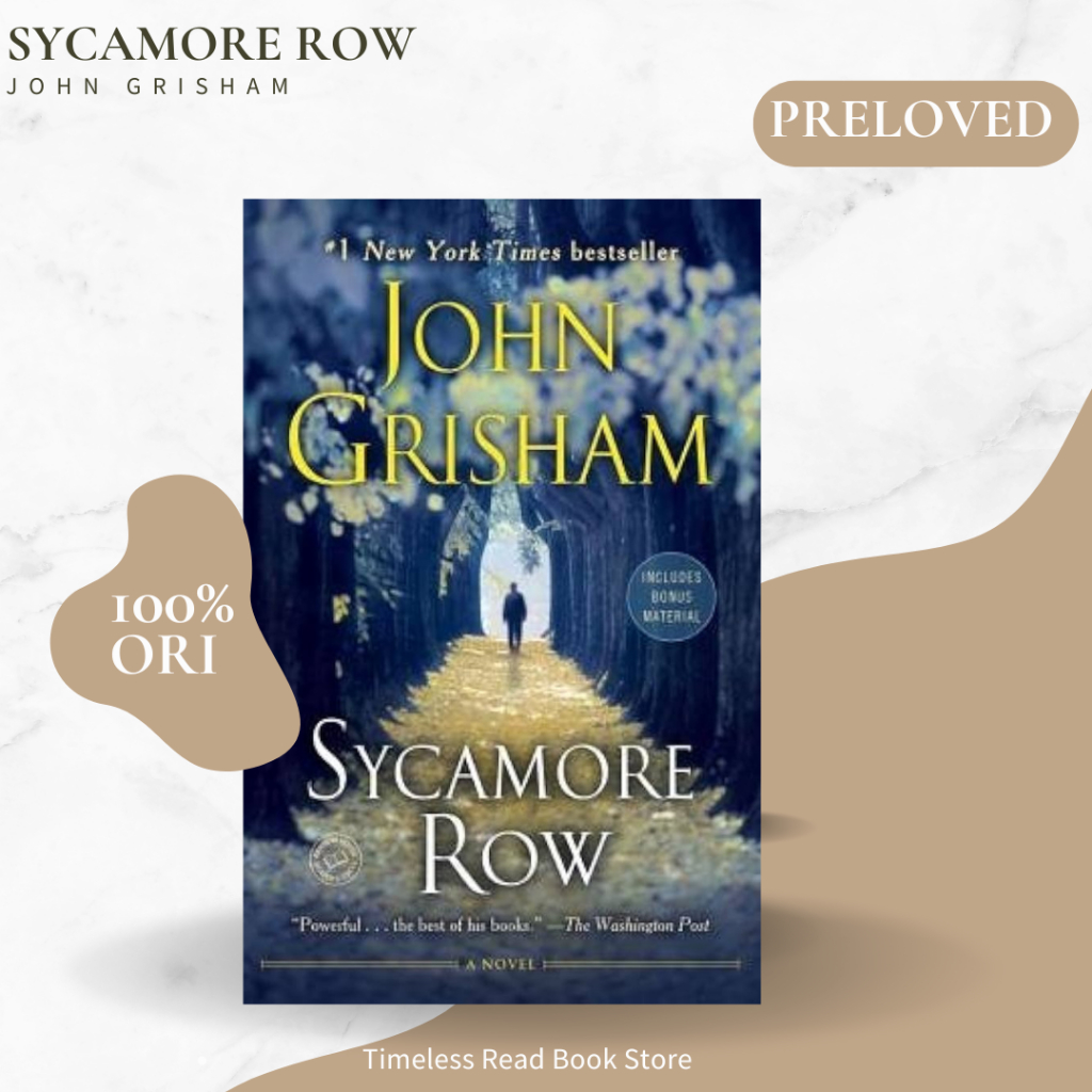English Jual Buku Sycamore Row Karya John Grisham Preloved Original
